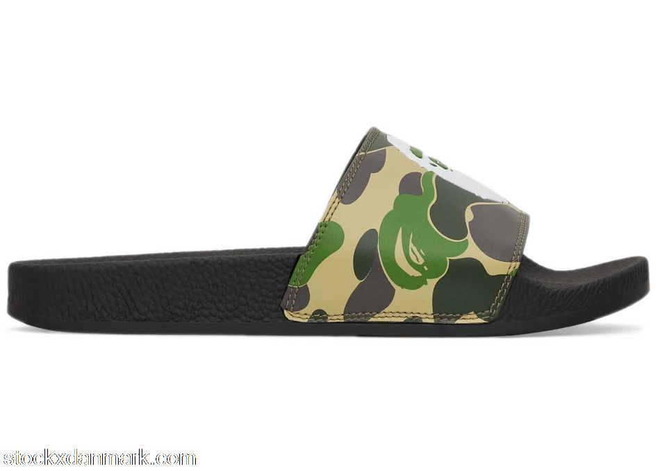 A Bathing Ape ABC Camo Slide Green1I30-191-001 GRN