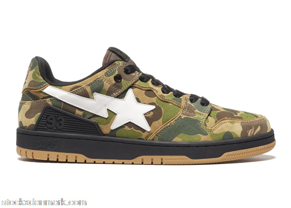 A Bathing Ape Bape SK8 Sta ABC Camo Green