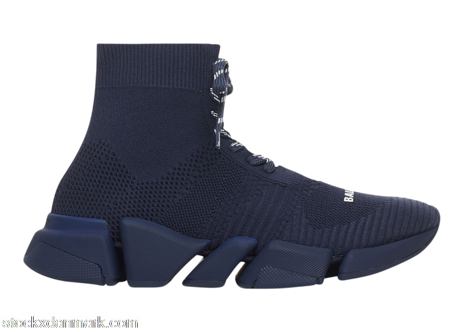 Balenciaga 2.0 Lace Up Recycled Dark Blue617258W2DB14909
