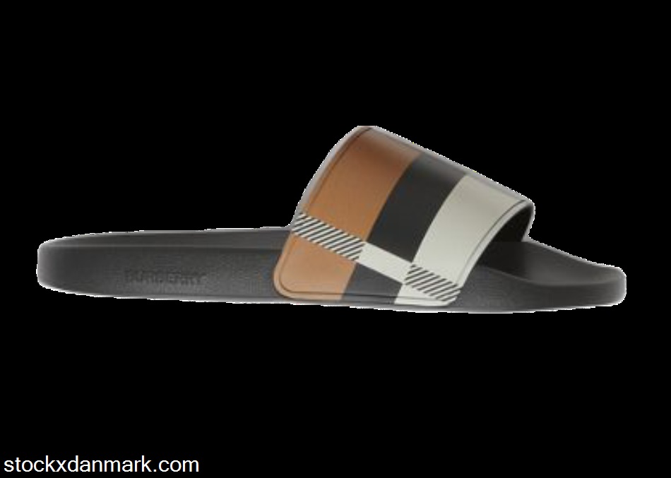 Burberry Embossed Logo Slides Camel Check80436721