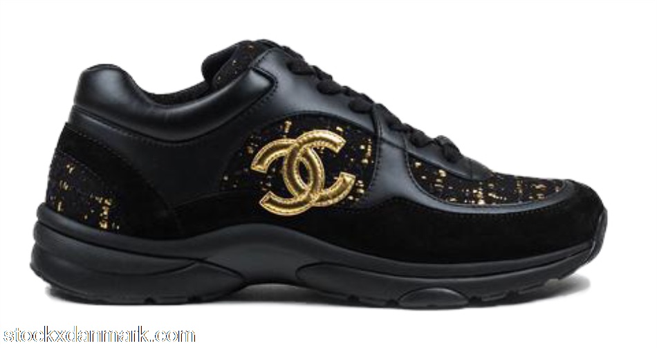 Chanel Low Top Trainer CC Suede Tweed