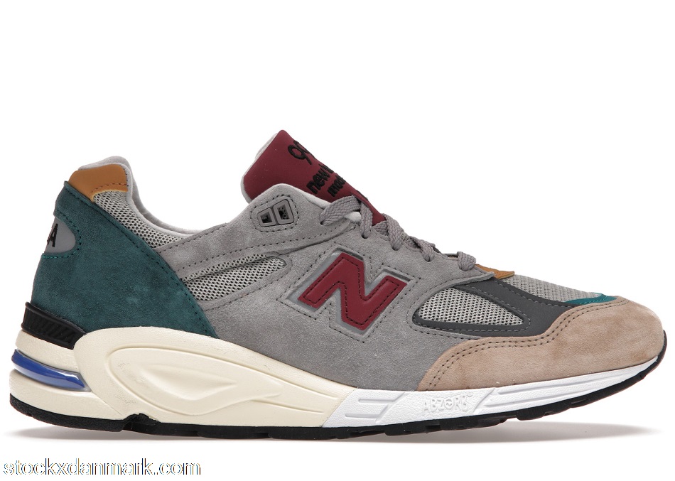 New Balance 990v2 Grey Green MaroonM990CP2