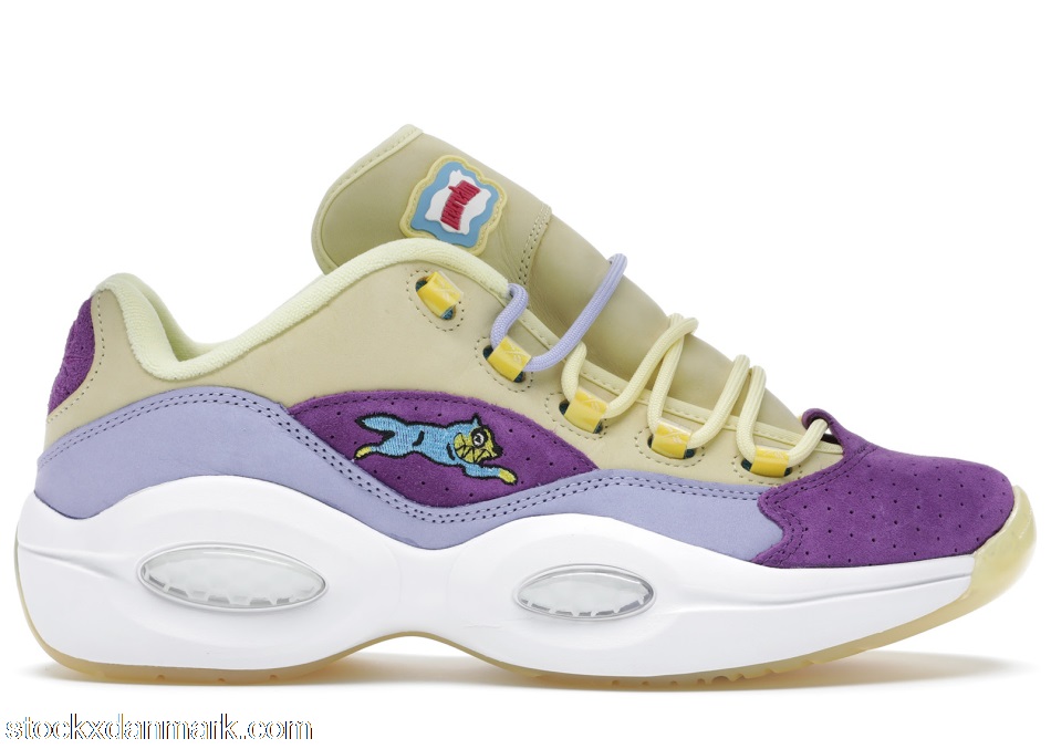 Reebok Question Low BBC Ice Cream Running Dog Yellow PurpleG55351