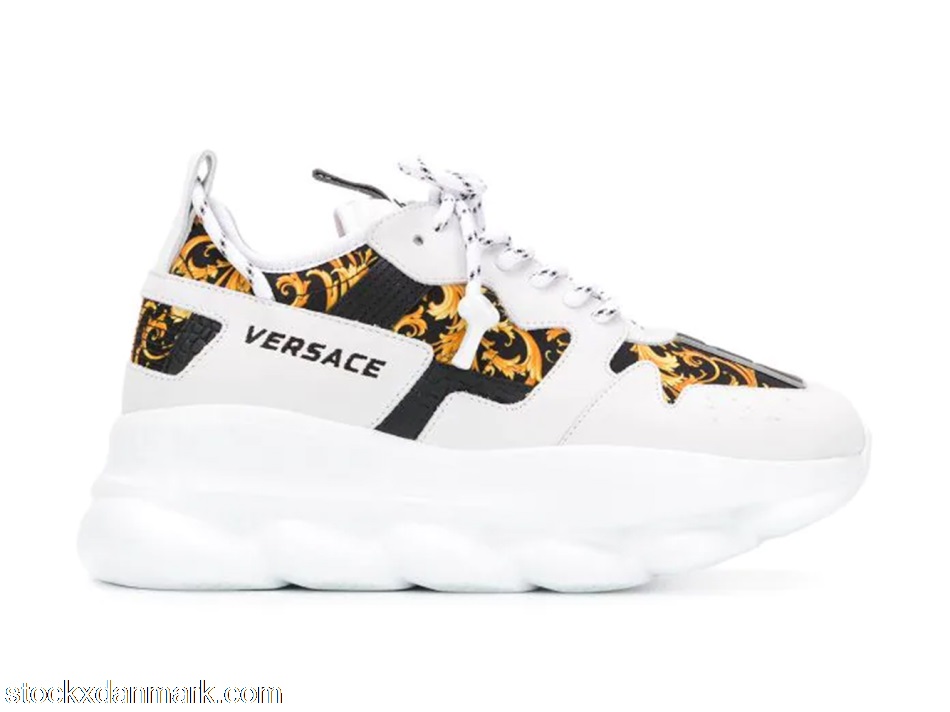 Versace Chain Reaction 2 Barocco Print White Black Yellow (W)DST030G-DT21_DBN9